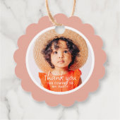 Vielen Dank, dass Sie ein modernes, voreingestellt Geschenkanhänger (Rückseite)