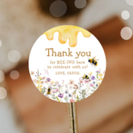 Vielen Dank, dass Sie ein Niedliches Baby Duschmäd Runder Aufkleber