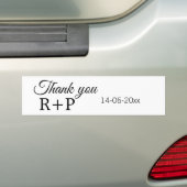 Vielen Dank, dass Sie ein paar Namen Anfangsbuchst Autoaufkleber (Auf Auto)