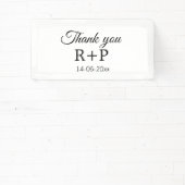 Vielen Dank, dass Sie ein paar Namen Anfangsbuchst Banner (InSitu)