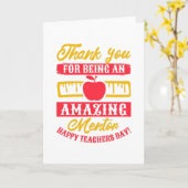 Vielen Dank, dass Sie ein phantastischer Mentor si Karte (Gelbe Blume)