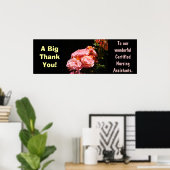 Vielen Dank, dass Sie ein Plakat für zertifizierte (Heimbüro)