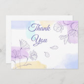 Vielen Dank, dass Sie eine flache Karte haben (Vorne/Hinten)