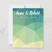 Vielen Dank, dass Sie eine Karte in grün gelb mand (Vorderseite)