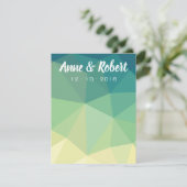 Vielen Dank, dass Sie eine Karte in grün gelb mand (Stehend Vorderseite)