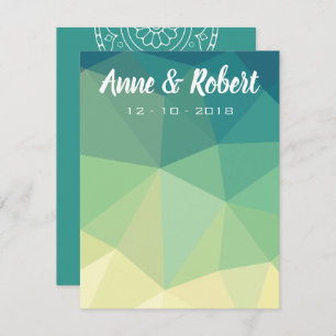 Vielen Dank, dass Sie eine Karte in grün gelb mand