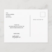 Vielen Dank, dass Sie einen Meilenstein Geburtstag Postkarte (Rückseite)