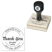 Vielen Dank, dass Sie elegante Script Circle Text Gummistempel (Stempel)