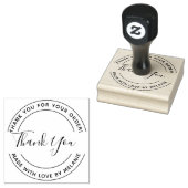 Vielen Dank, dass Sie elegante Script Circle Text Gummistempel (Stempel)