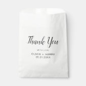 Vielen Dank, dass Sie elegantes Skript moderne Whi Geschenktütchen (Vorderseite)