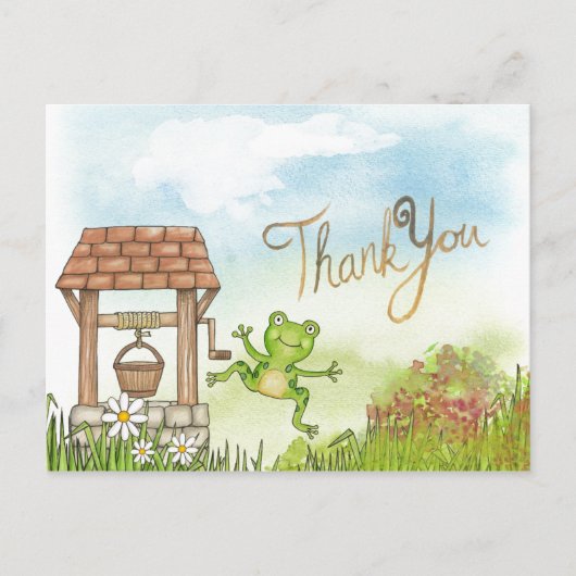 Vielen Dank, dass Sie Frog Postcard Postkarte (Vorderseite)