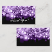 Vielen Dank, dass Sie funkelnde Leuchten Lila eing Begleitkarte (Vorne/Hinten)