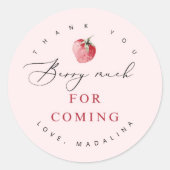 Vielen Dank, dass Sie gekommen sind Runder Aufkleber (Vorderseite)