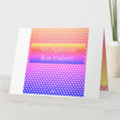 Vielen Dank, dass Sie Gekümmert sind Karte (Rückseite)