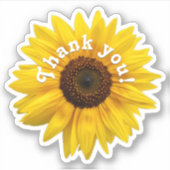 Vielen Dank, dass Sie gelbe Blüte Aufkleber (Vorderseite)