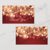 Vielen Dank, dass Sie glänzende Lichter Gold einfü Begleitkarte (Vorne/Hinten)