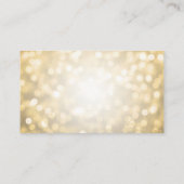 Vielen Dank, dass Sie Gold Glitzer Lights einfügen Begleitkarte (Rückseite)