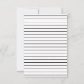 Vielen Dank, dass Sie graue weiße Blume Typografy Save The Date (Rückseite)