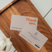 Vielen Dank, dass Sie hausgemachte Waren Werbearti Visitenkarte