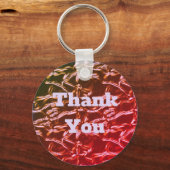 Vielen Dank, dass Sie hell Pink Metallic Shiny Abs Schlüsselanhänger (Vorderseite)