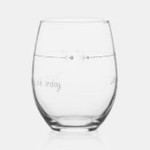 Vielen Dank, dass Sie heute bei uns sind Weinglas Ohne Stiel (Links)