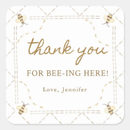 Vielen Dank, dass Sie hier gewesen sind. Quadratischer Aufkleber