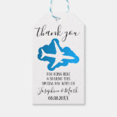 Vielen Dank, dass Sie hier reisen Thema Geschenk T Geschenkanhänger (Vorderseite)