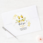 Vielen Dank, dass Sie hier sind Bee Gender Offenba Runder Aufkleber