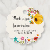 Vielen Dank, dass Sie hier sind und Gefälligkeitst Geschenkanhänger (Vorderseite)