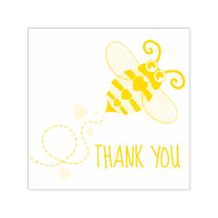 Vielen Dank, dass Sie Hummelherzen fliegen Briefma Permastempel