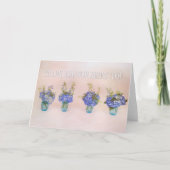 Vielen Dank, dass Sie Ihre Blue Hydrangea Friend C Dankeskarte (Vorderseite)