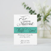 Vielen Dank, dass Sie Ihre Karte essen, trinken, V (Stehend Vorderseite)