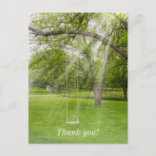 Vielen Dank, dass Sie in der Sonne schwingen Postkarte (Vorderseite)