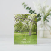 Vielen Dank, dass Sie in der Sonne schwingen Postkarte (Stehend Vorderseite)