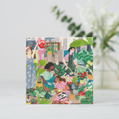 Vielen Dank, dass Sie in der Stadt Gartenarbeit Fr Karte (Stehend Vorderseite)