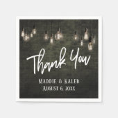 Vielen Dank, dass Sie Industriesteine mit Edison L Serviette (Vorderseite)