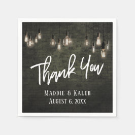 Vielen Dank, dass Sie Industriesteine mit Edison L Serviette