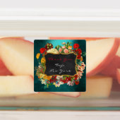 Vielen Dank, dass Sie Label Gold Aquamarine grüne  Etiketten (Befestigt)