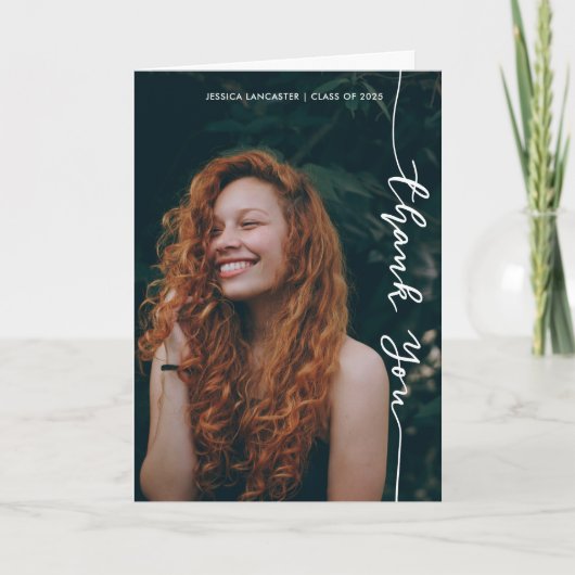 Vielen Dank, dass Sie Lässiges Foto für moderne Dr Dankeskarte (Vorderseite)