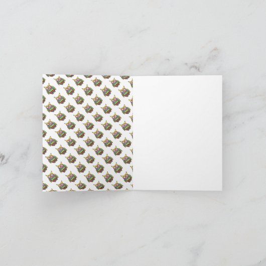 Vielen Dank, dass Sie leere Karten mit Eule in der (Innenseite)