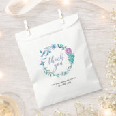 Vielen Dank, dass Sie lila blaue Gastgeschenk Hoch Geschenktütchen (Ausgeschnitten)