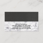 Vielen Dank, dass Sie Loyalty Black Wall | Marmor Visitenkarte (Rückseite)