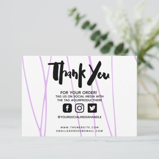 Vielen Dank, dass Sie Marble Lila modische, benutz (Stehend Vorderseite)