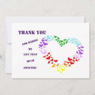 VIELEN DANK, DASS SIE MEIN LEBEN SO VIEL SCHNELLER DANKESKARTE