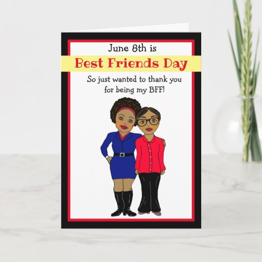 Vielen Dank, dass Sie meine beste Freundschaftskar Karte (Vorderseite)