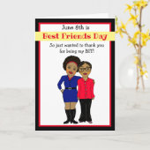 Vielen Dank, dass Sie meine beste Freundschaftskar Karte (Gelbe Blume)