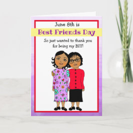 Vielen Dank, dass Sie meine beste Freundschaftskar Karte