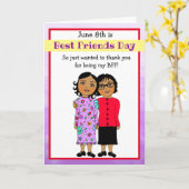 Vielen Dank, dass Sie meine beste Freundschaftskar Karte (Gelbe Blume)