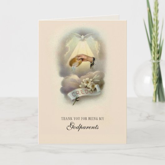 Vielen Dank, dass Sie meine gottelterne Taufkirche Einladung (Vorderseite)