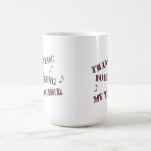 Vielen Dank, dass Sie meine Lehrerin für Musik sin Kaffeetasse (Mittel)